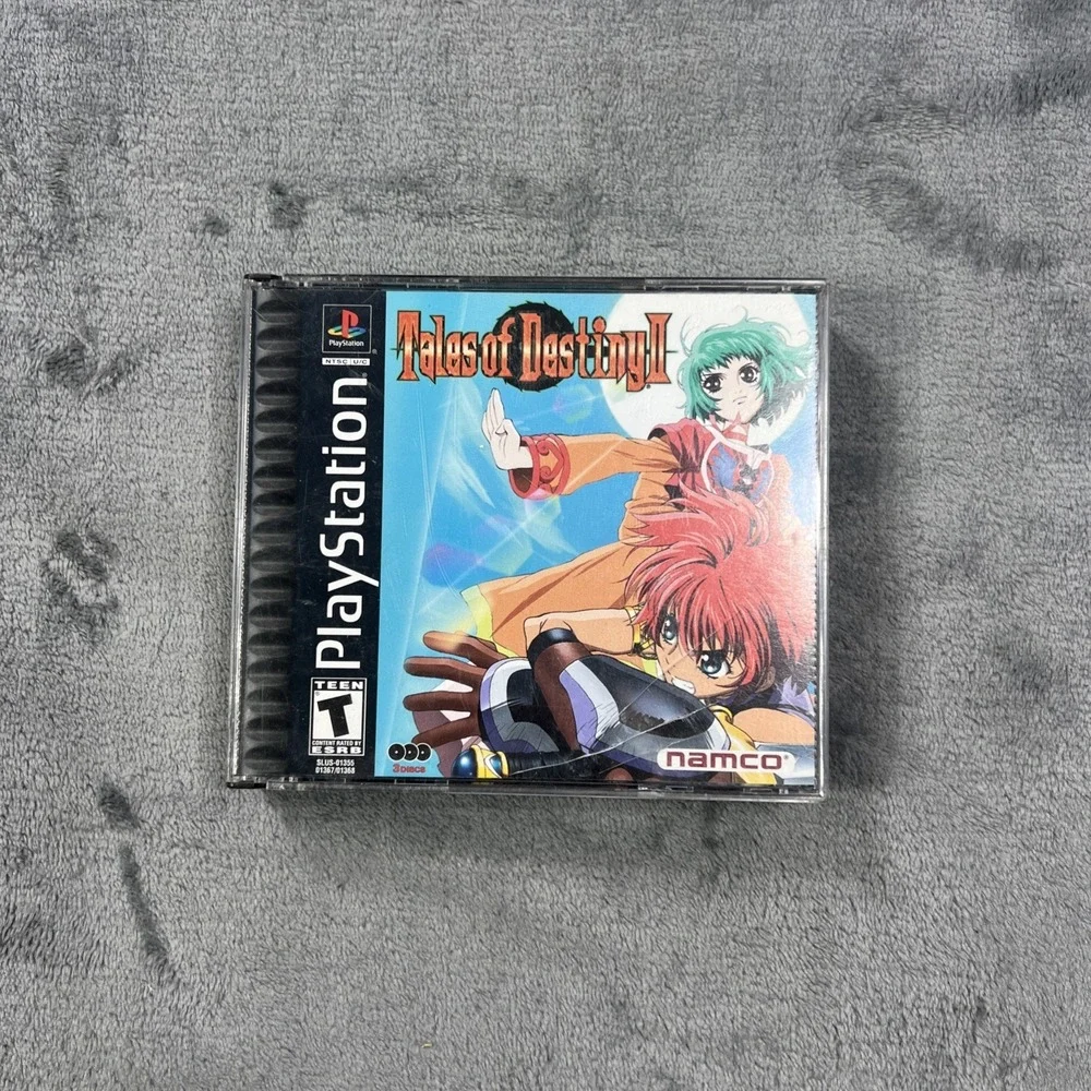 Sony PlayStation 1 Tales of Destiny II Black Label OEM Namco PS1 Manual HTF READ